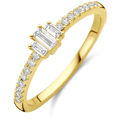 ring lab grown diamant 021ct h si 14K geelgoud