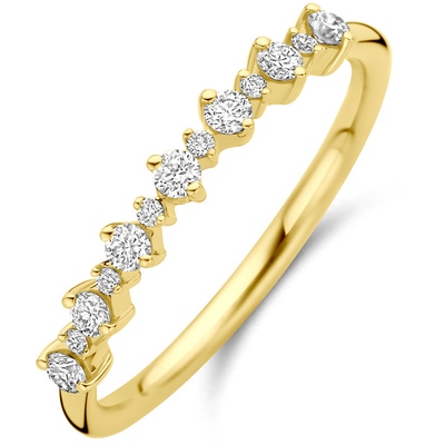 ring lab grown diamant 023ct h si 14K geelgoud