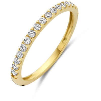 ring lab grown diamant 0255ct h si 14K geelgoud