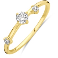 ring lab grown diamant 025ct h si 14K geelgoud