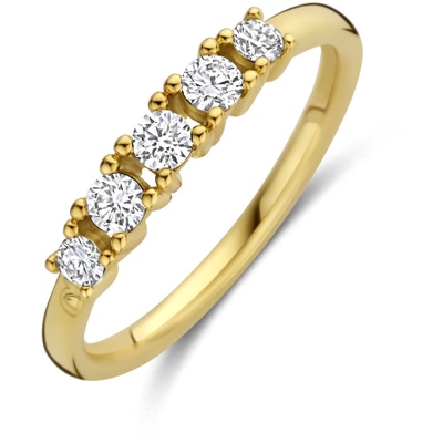 ring lab grown diamant 032ct f vs 14K geelgoud