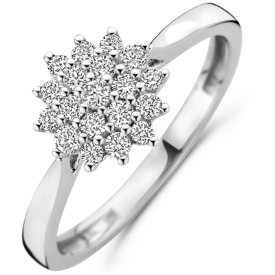 ring lab grown diamant 033ct h si 14K witgoud