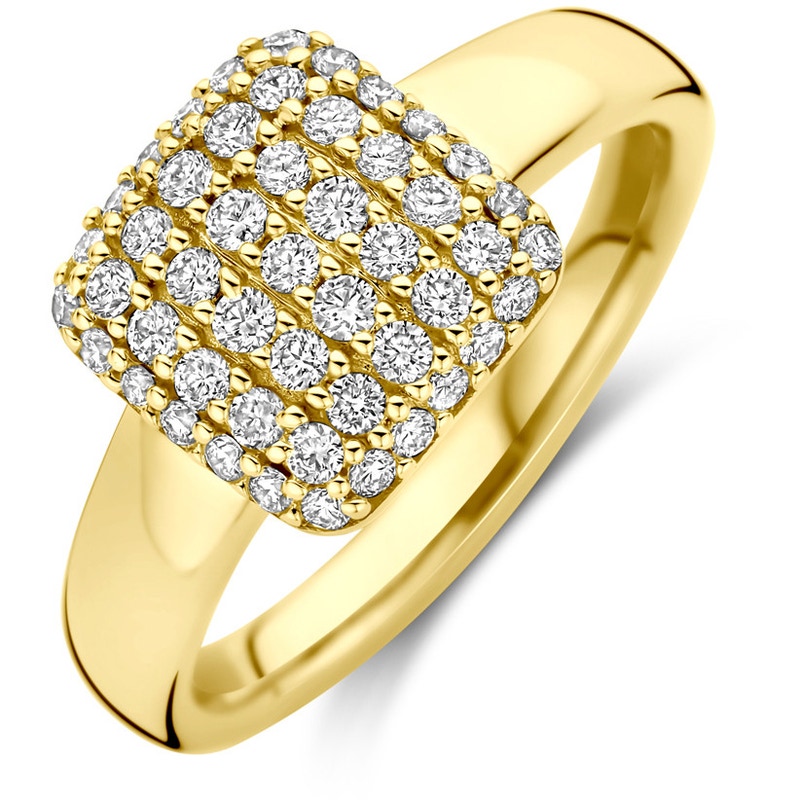 ring lab grown diamant 050ct h si 14K geelgoud