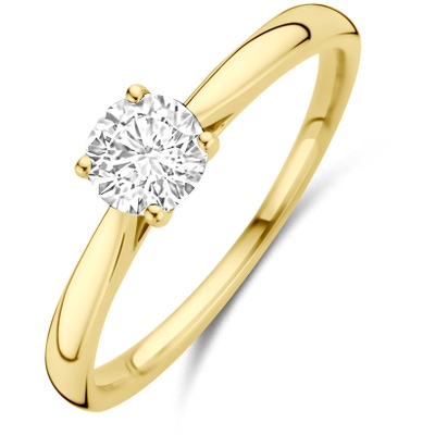 ring lab grown diamant 050ct h si 14K geelgoud