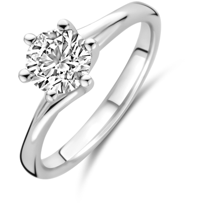 ring lab grown diamant 100ct g vs 14K witgoud