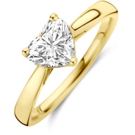 ring lab grown diamant 100ct h si 14K geelgoud