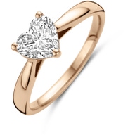 ring lab grown diamant 100ct h si 14K rosgoud