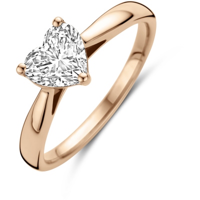 ring lab grown diamant 100ct h si 14K rosgoud