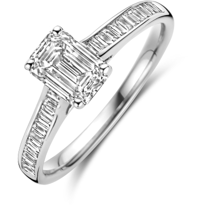 ring lab grown diamant 119ct h si 14K witgoud