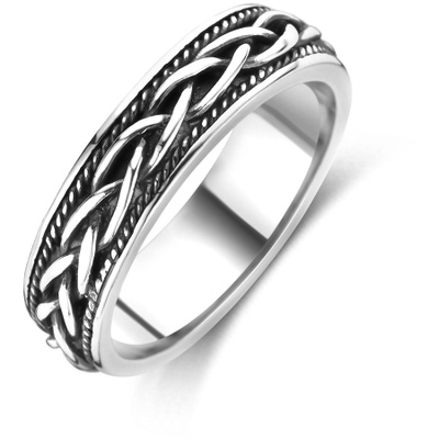 ring oxi zilver geoxideerd