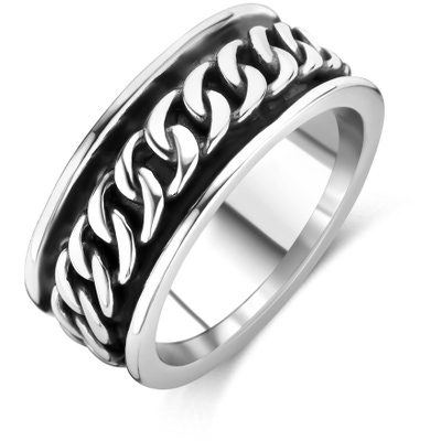 ring oxi zilver geoxideerd