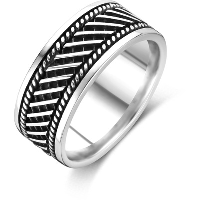 ring oxi zilver geoxideerd