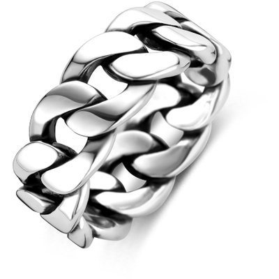 ring schakel oxi zilver geoxideerd