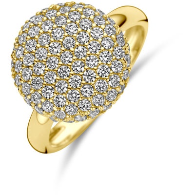 ring zirkonia 14K geelgoud