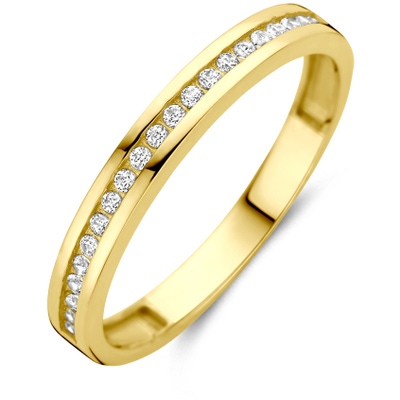 ring zirkonia 14K geelgoud