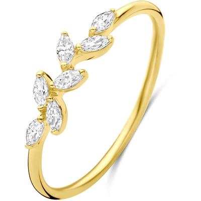 ring zirkonia 14K geelgoud