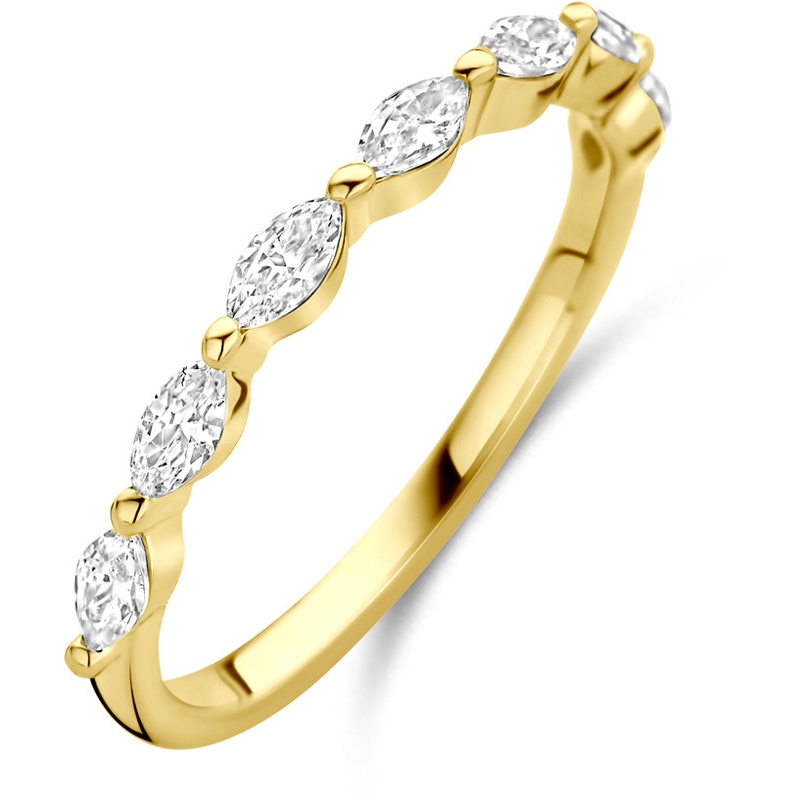 ring zirkonia 14K geelgoud