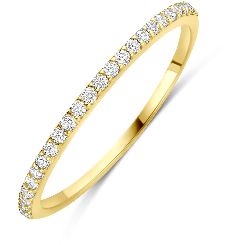 ring zirkonia 14K geelgoud