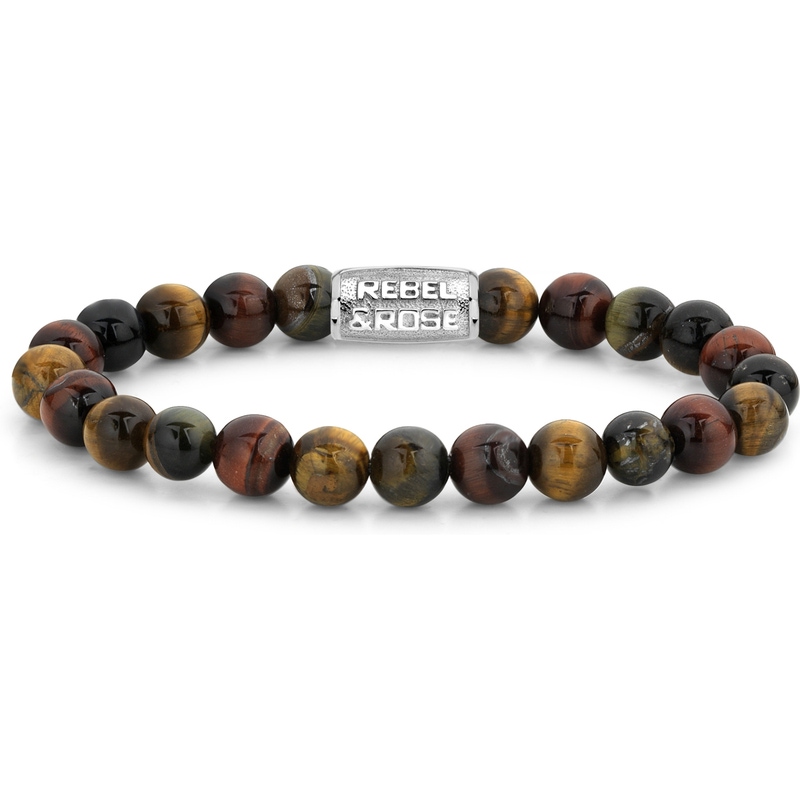 Rebel & Rose RR-80009-S Who's afraid of the tiger armband 8 mm