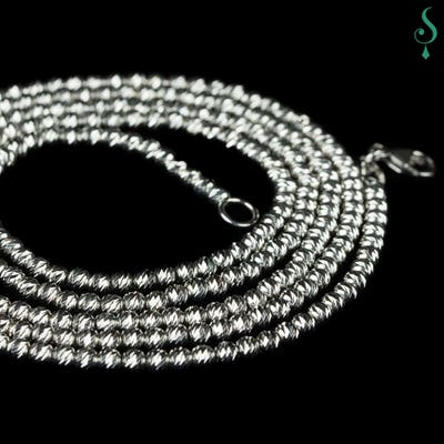Sanjoya SC1212006-S Lissabon zilveren bolletjes ketting