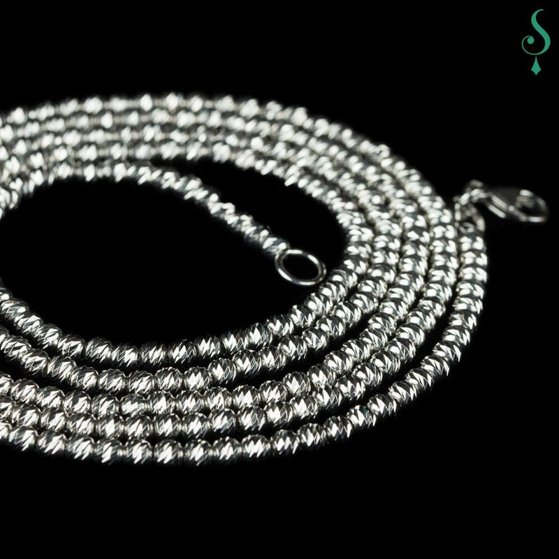 Sanjoya SC1212006-S Lissabon zilveren bolletjes ketting