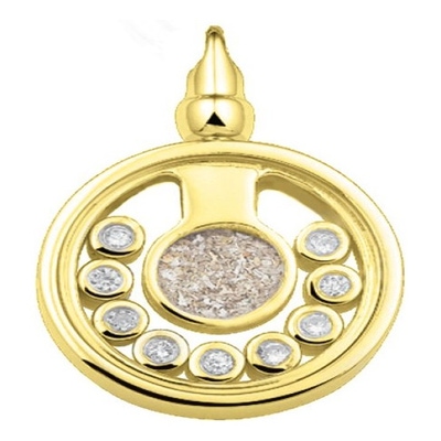 See You 103 S-2 14k gouden ashanger met diamant en hars
