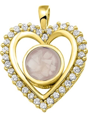 See You 124 SVO 14k gouden ashanger met diamant en hars