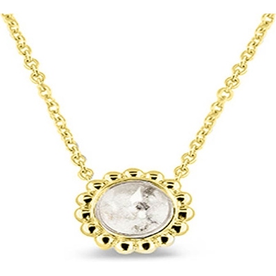 See You 130 S 14k gouden ketting met ashanger met hars