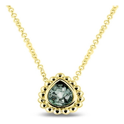 See You 131 S 14k gouden ketting met ashanger met hars