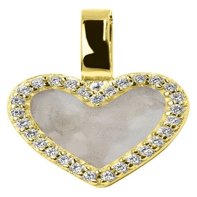 See You 139 S 14k gouden ashanger met zirkonia en hars