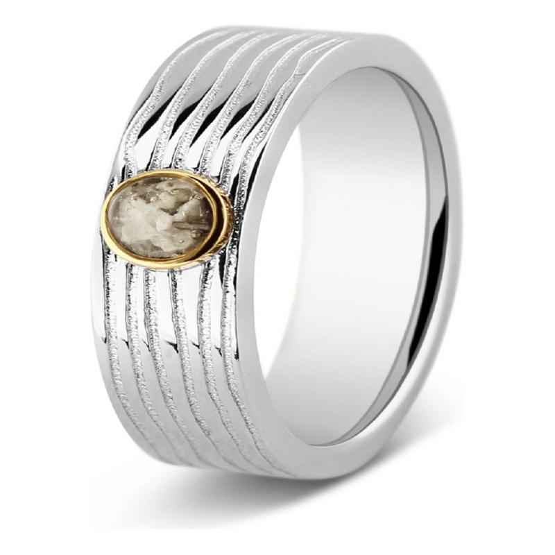 See You 224 SY Zilveren met gouden asring met hars