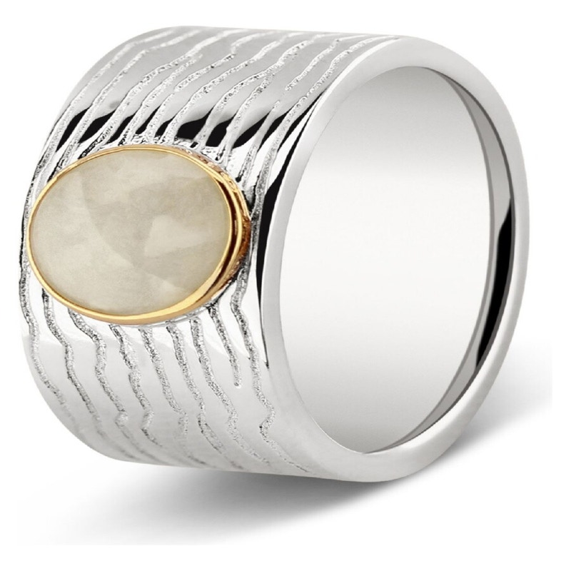 See You 226 SY Zilveren met gouden asring met hars