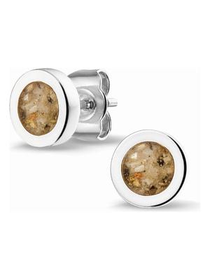 See You 301 SE Zilveren as-oorknoppen met hars