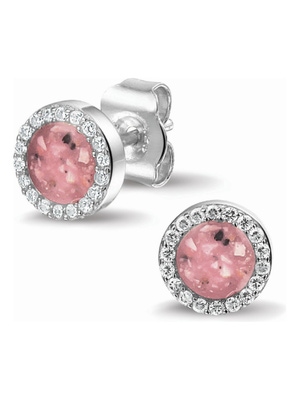 See You 302 SE Zilveren as-oorknoppen zirkonia met hars