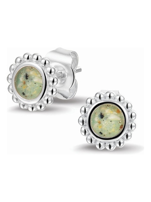 See You 303 SE Zilveren as-oorknoppen bolletjes met hars