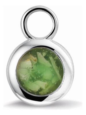 See You 308 SE Zilveren as-creoolhanger rond met hars