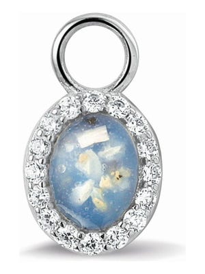 See You 312 SE Zilveren as-creoolhanger ovaal zirkonia met hars