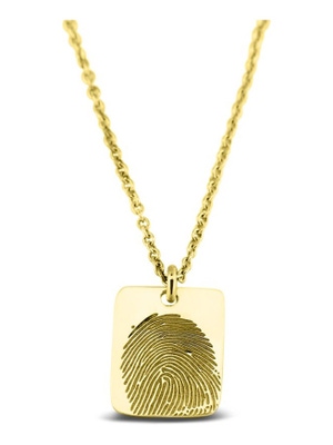 See You 414 S 14k gouden ketting met vingerafdruk