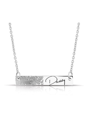 See You 417 S Zilveren ketting met graveerhanger