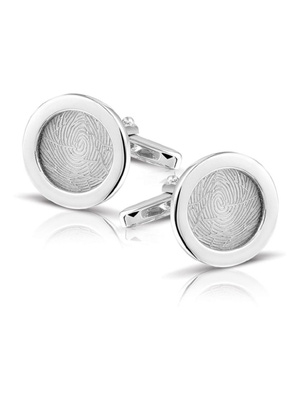 See You 422 S Zilveren manchetknopen met identieke vingerafdrukken