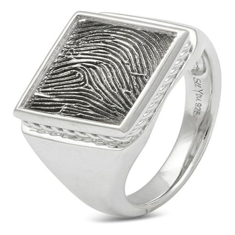 See You 451 S Zilveren ring met vingerafdruk