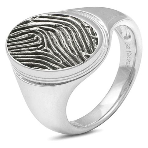 See You 452 S Zilveren ring met vingerafdruk