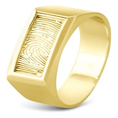 See You 460 Y 14k gouden ring met vingerafdruk