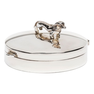 See You 505 SS Zilveren mini urn met een hondje