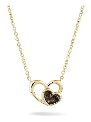 See You 602 Y 14k gouden ketting en hart ashanger met hars