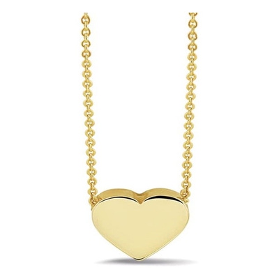 See You 701 Y 14k gouden ketting en hart ashanger met hars
