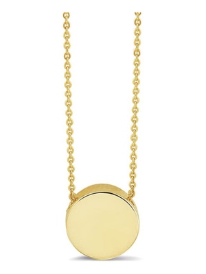 See You 704 Y 14k gouden ketting en ashanger met hars