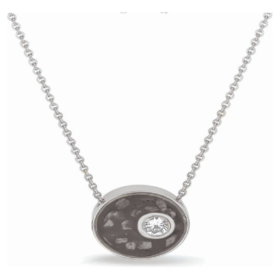 See You 709 S Zilveren collier met ashanger met hars