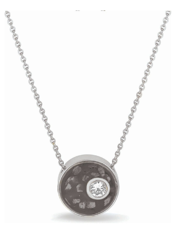 See You 709 S Zilveren collier met ashanger met hars