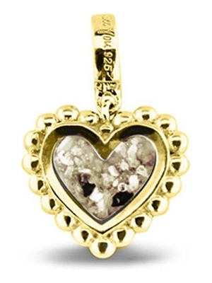 See You 809 S 14k gouden asbedel hart met hars